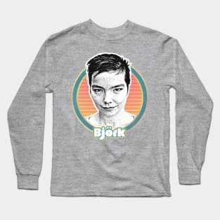 Björk //// Retro Style Fan Art Design Long Sleeve T-Shirt